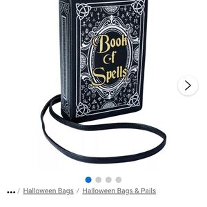 Spirit Black & Gold 'Book of Spells' Crossbody Bag